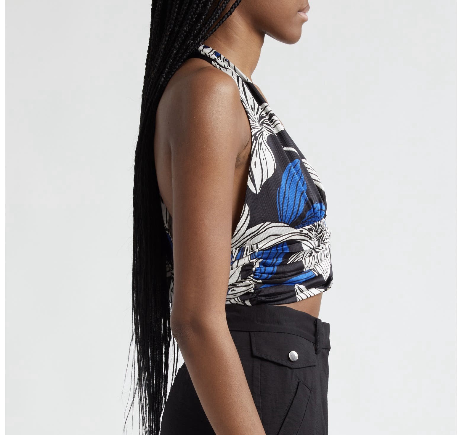 NWT Ramy Brook Milan Floral Halter Top Tank $295 Msrp