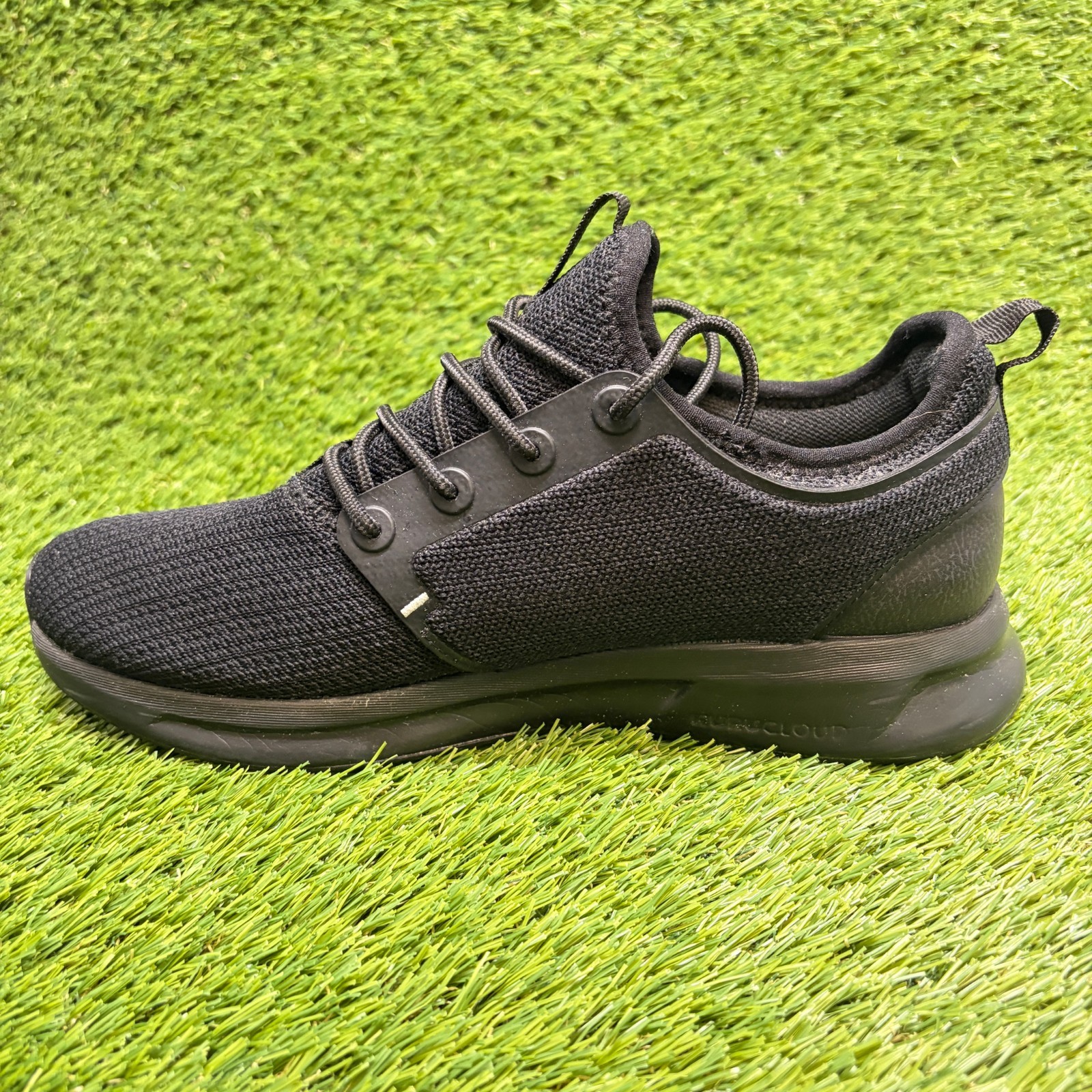Kuru Atom Mens Size 9 Black Athletic Running Walking Waterproof Shoes Sneakers