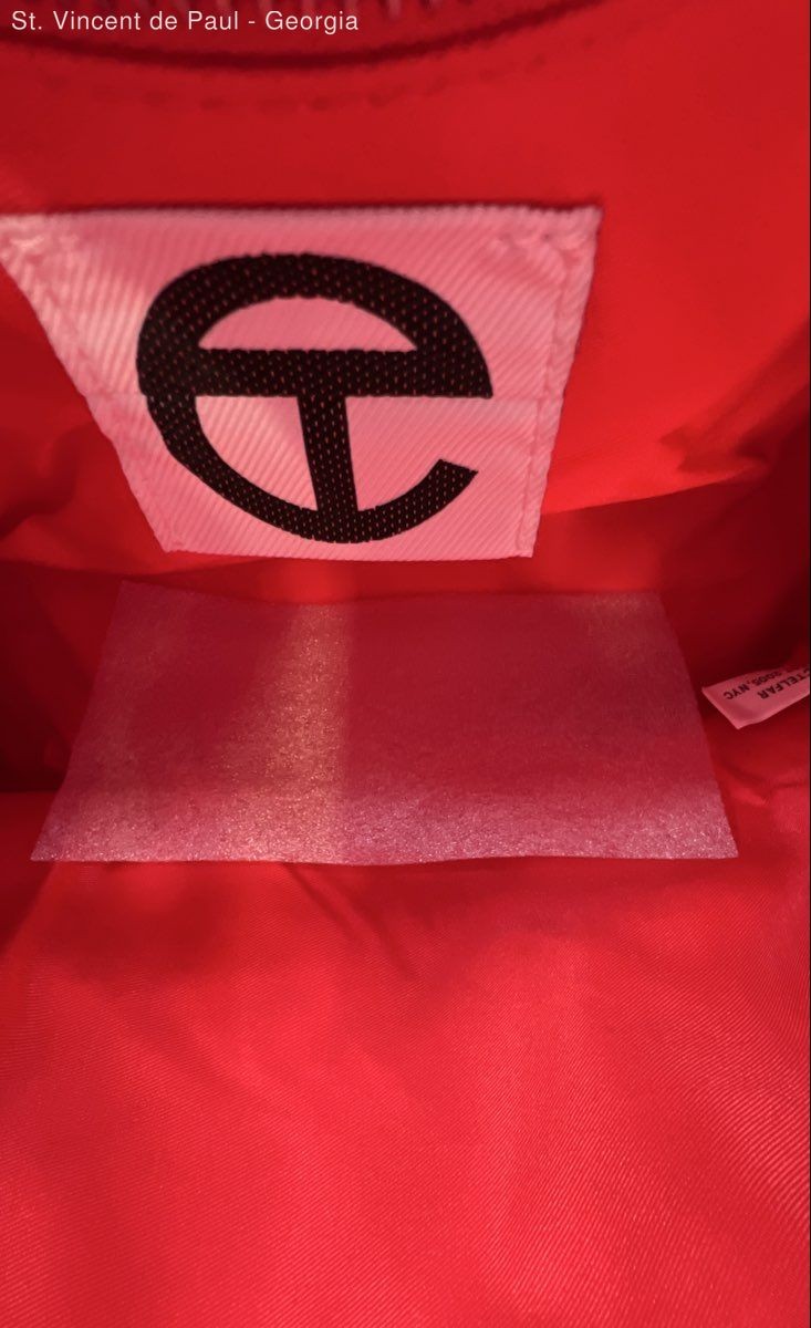 Telfar Medium Shopping Bag Red Patent Vegan Leather Brand New With Tags