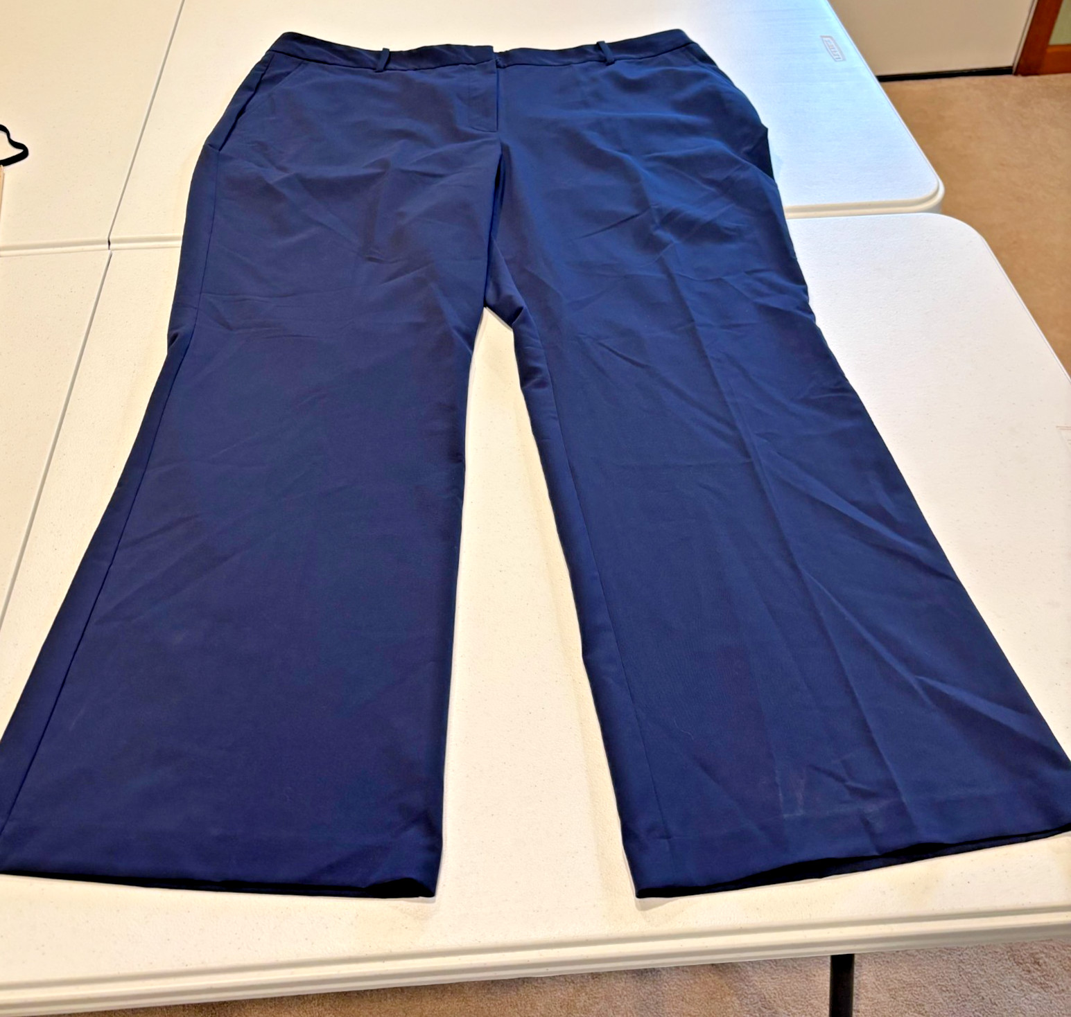 NWT Worthington Women’s Plus Size 20W High Rise Navy Blue Dress Pants