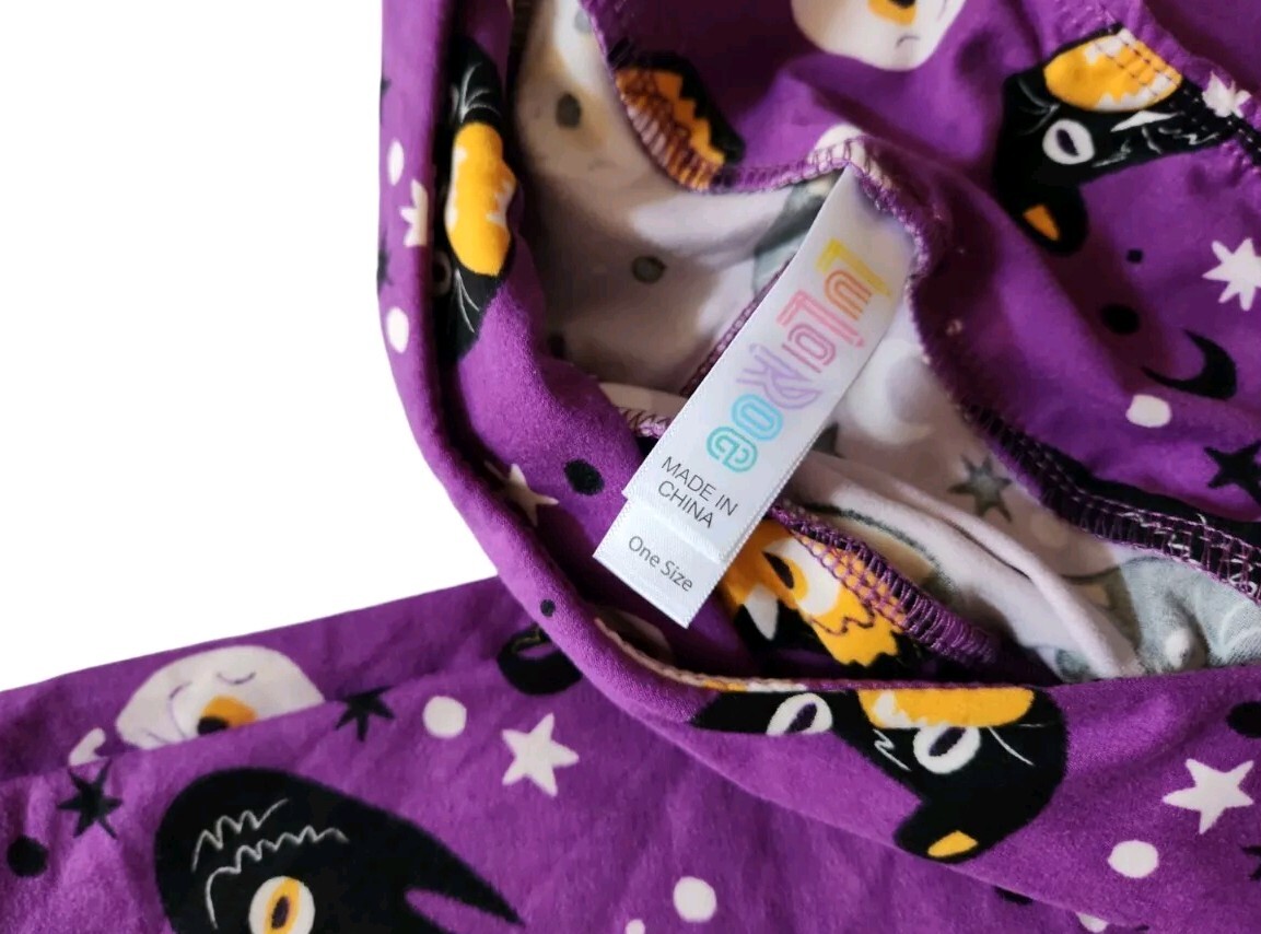 Lularoe Halloween Masks OS Leggings Owl Cat Crow Skull Cute NWOT