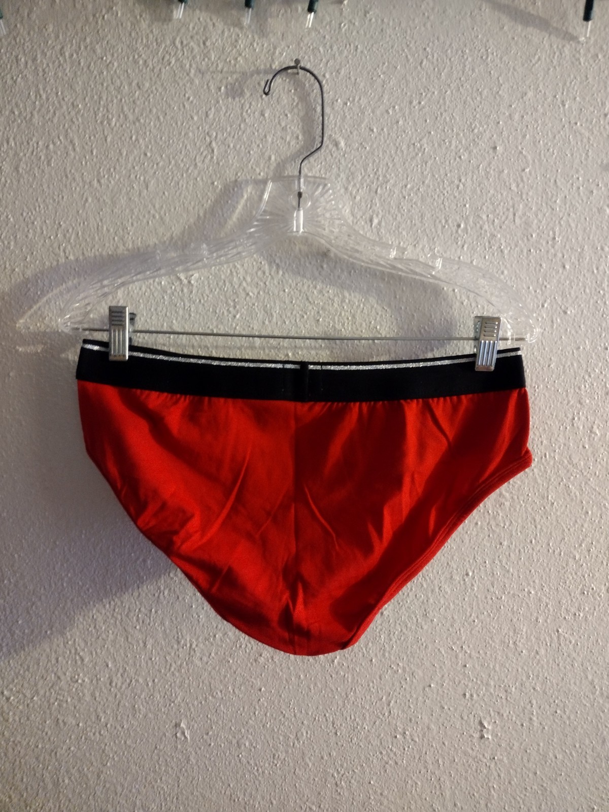 Men’s Vintage Papi Briefs Men’s XLarge Red Briefs Stretch Brief