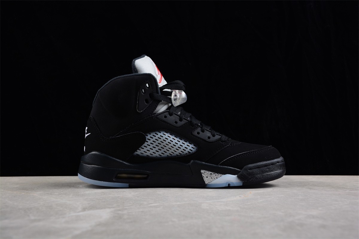 US7-12 Jordan 5 Retro Black Metallic Reimagined High Top Men’s Basketball Shoes