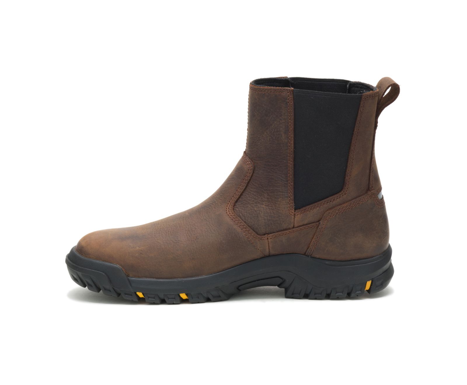 Mens Caterpillar WHEELBASE Soft Toe Pull On Boots P51033 Clay Brown