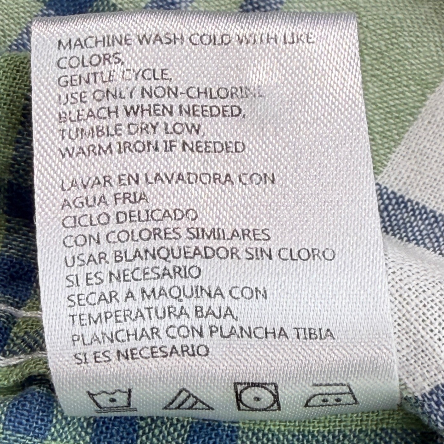 Weatherproof Vintage Washable Linen Plaid Short Sleeve Shirt Men XXL Green