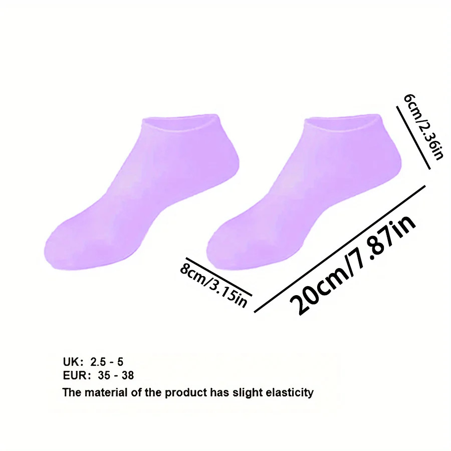 Women Massage Moisturizing Silicone Foot Socks for Dry Cracked Feet Hydrating