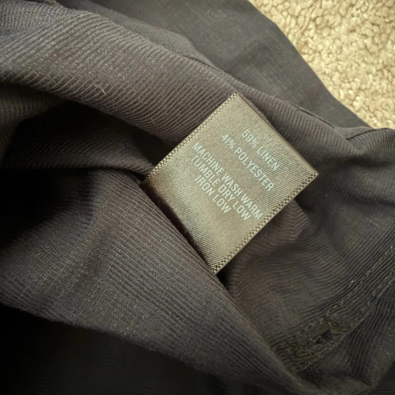 OUTLIER Injex Sleeveless Sailor Injected Linen Experiment #434 Sz M Black NEW