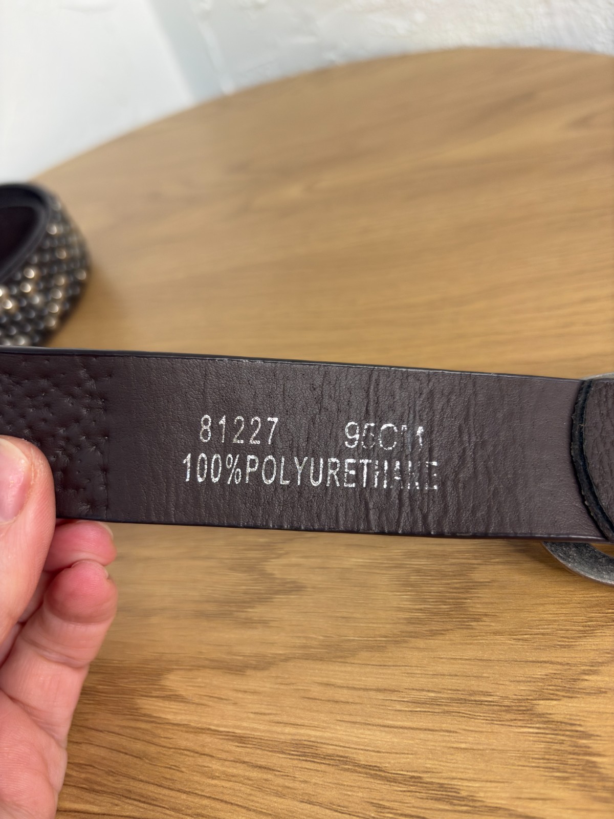 Studded 90’s Y2K Belt Womens Large Mixed Metals Black Biker Rocker Punk Metal 14