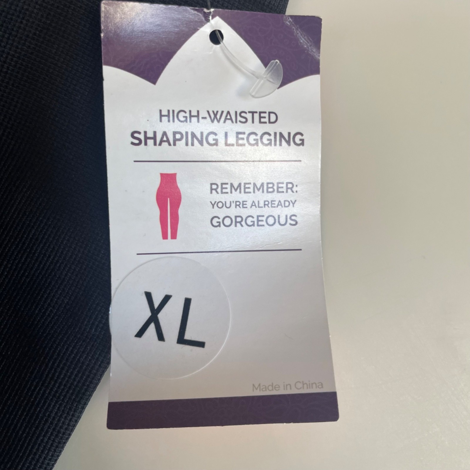 Shapermint Empetua High Waisted Shaping Leggings Shapewear Black Sz XL 42075