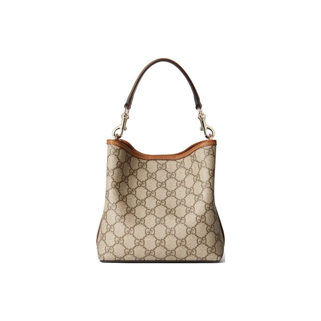 Gucci Emblem Adjustable Shoulder Strap Bucket Bag Handbag Women’s 7×4.3×7.4 in