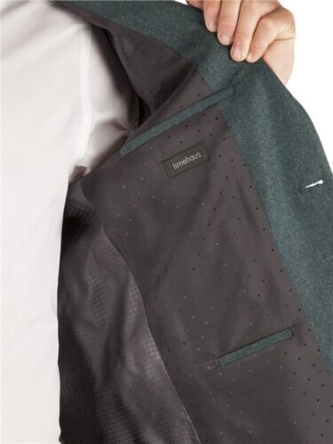 Limehaus Textured Slim Fit Jacket Green Chest 40R RRP £140 TD7 WW 04