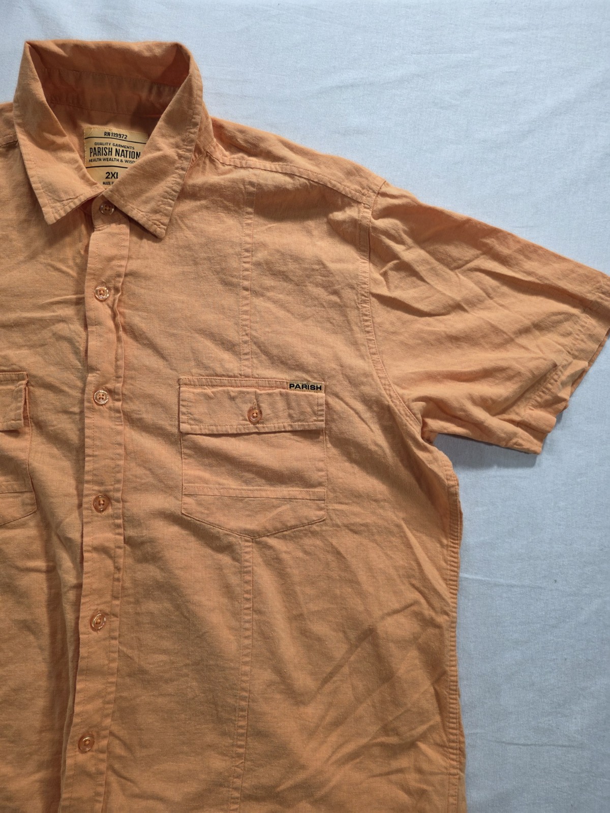 2005-2012 Parish Nation Linen-Cotton Utility Shirt Men’s 2XL