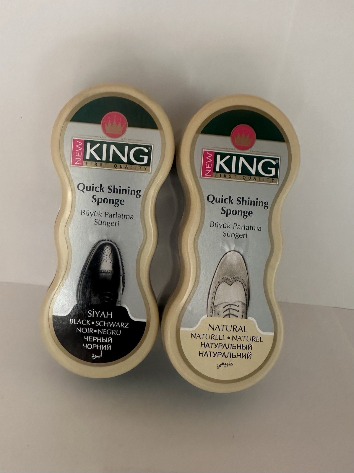 New King shoe shine sponge leather care for shoes furniture jacket YOU CHOOSE X2