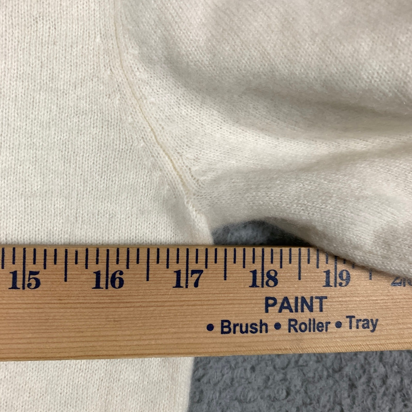 Silk Maison 100% Cashmere Turtleneck Sweater Women’s Small S Cream Knit Pullover