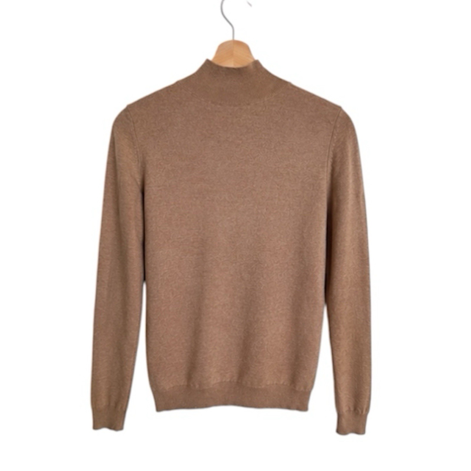 Sézane Jacob Brown Merino Wool Sweater Jumper