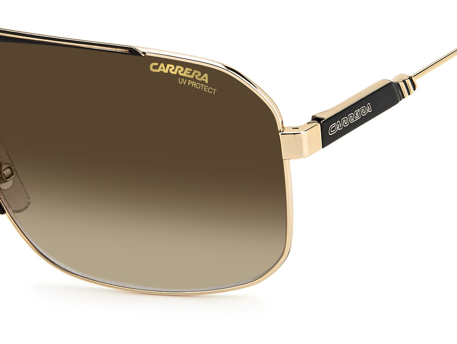 NEW CARRERA 1043/S 02M2 HA GOLD/BLACK/BROWN GRADIENT AUTHENTIC SUNGLASSES 65MM