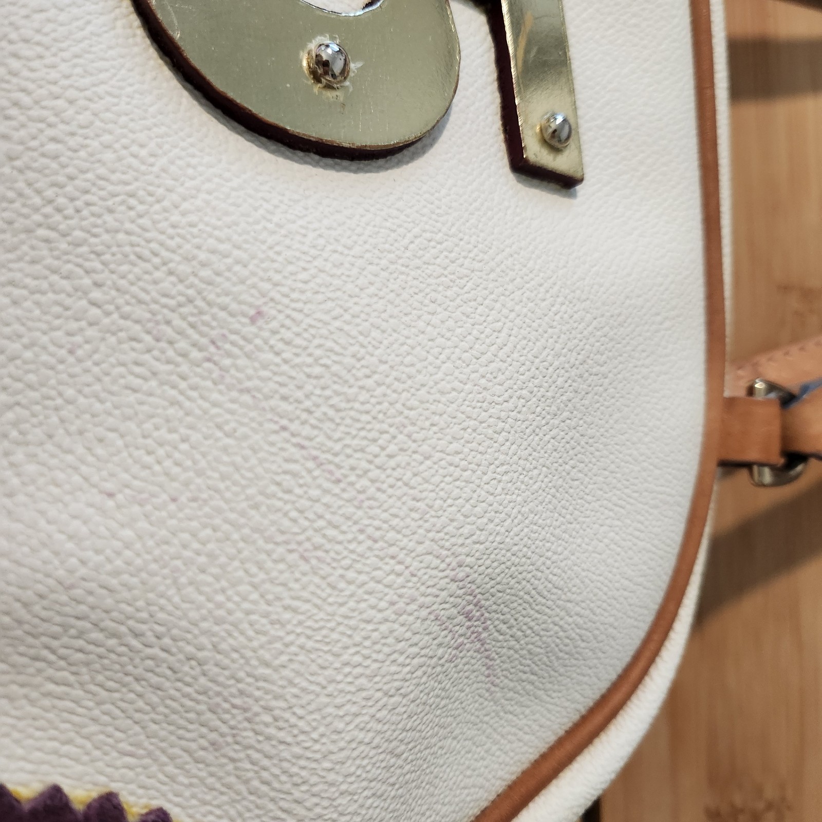 Dooney & Bourke Pebbled Zip Top Handle Satchel Tassel Logo Applique Charm
