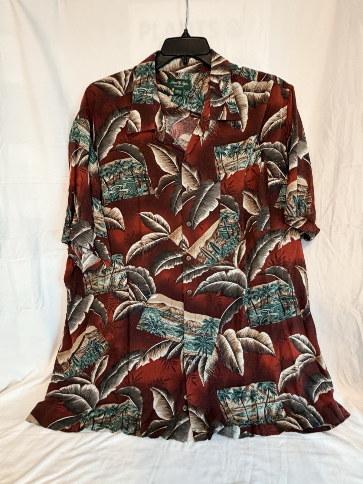 David Taylor Red Hawaiin Shirt-3XL