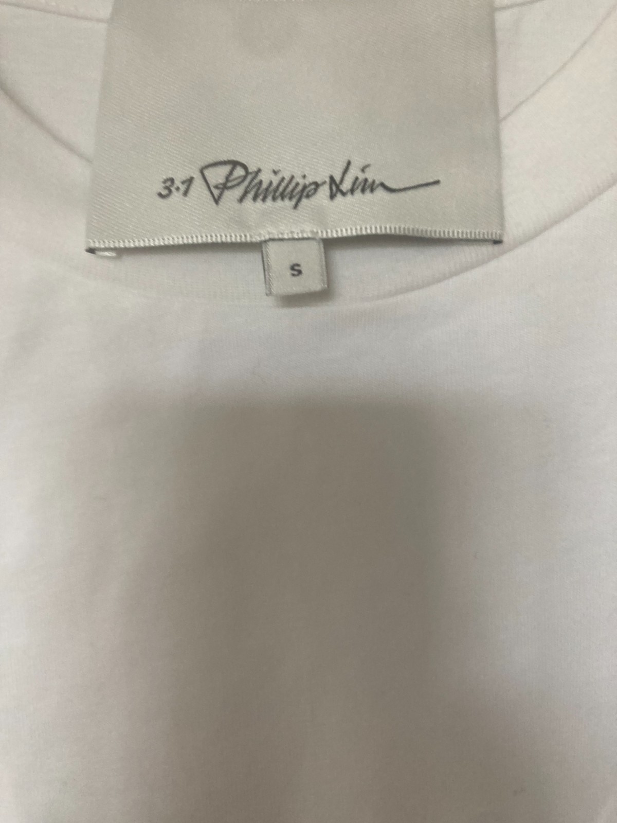 3.1 Phillip Lim White Broderie Anglaise Cotton Puff Sleeve Top Crewneck