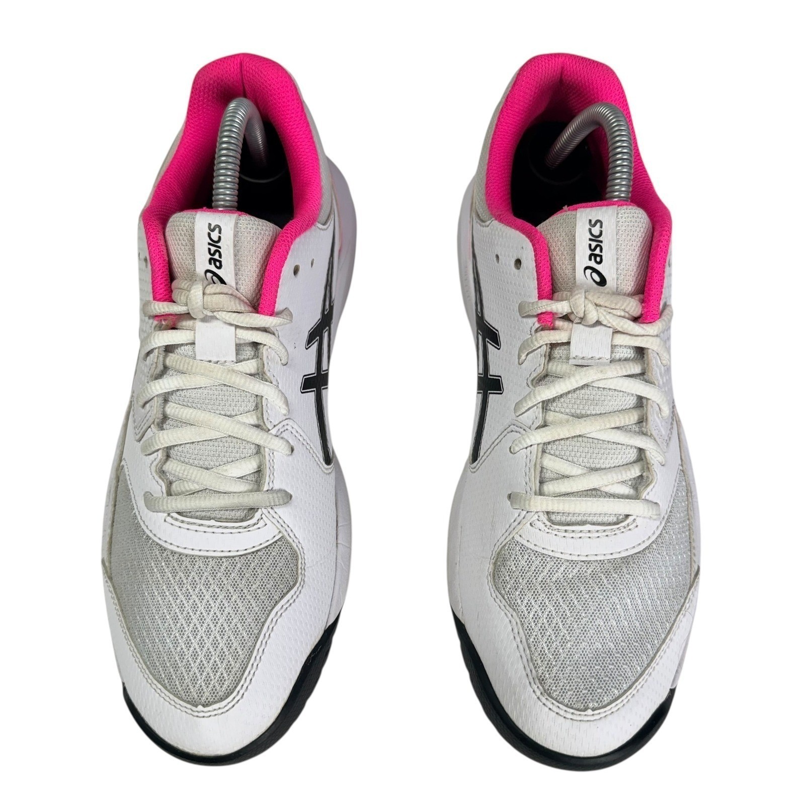 ASICS Gel Dedicate 8 Pickleball Sneakers Women 10 White Pink Athletic Shoes