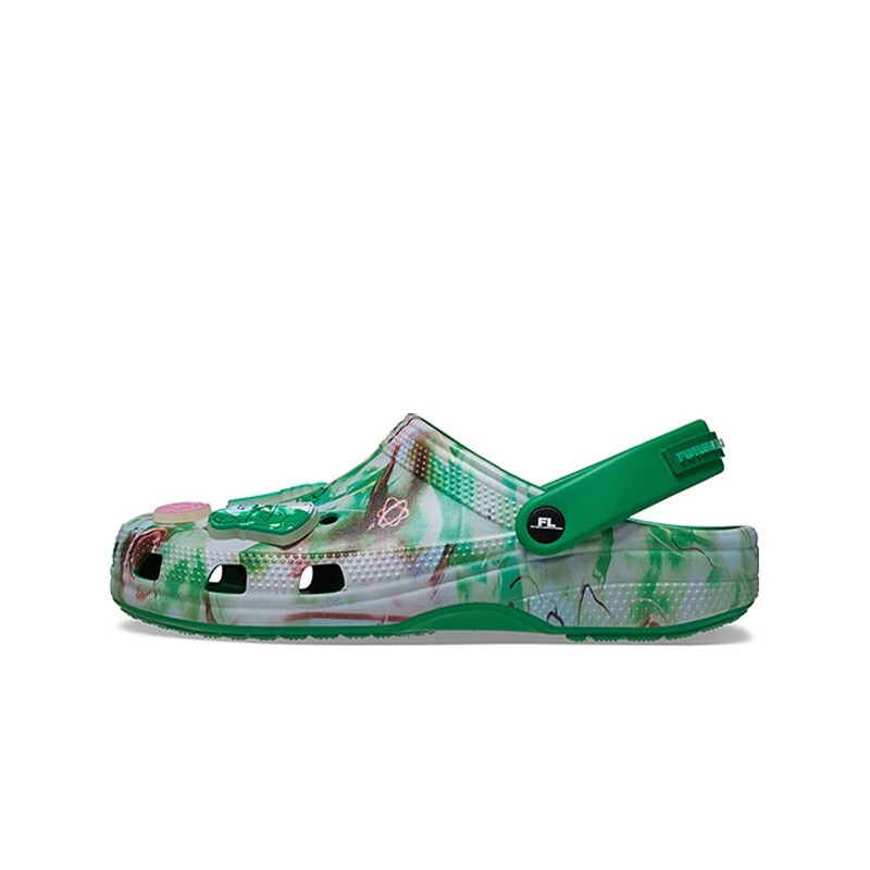 Futura Laboratories X Crocs Classic Clog (Green Ivy)