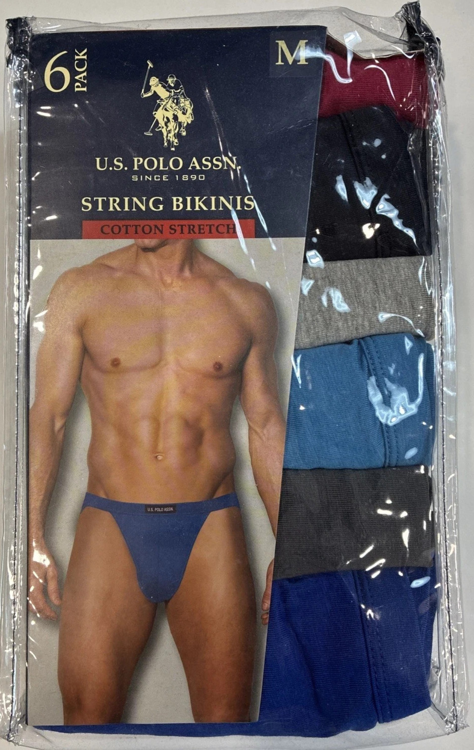 DISCONTINUED 6 Count Hanes Comfort Flex Fit String Bikini Underwear Men’s M L XL