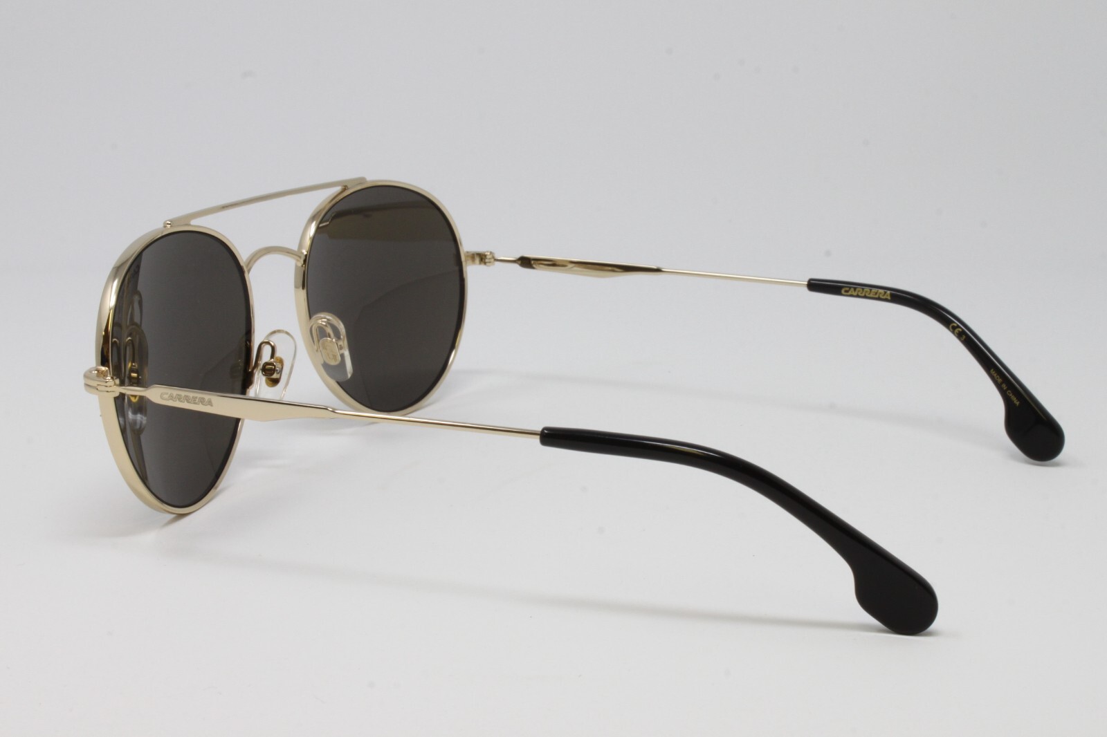 Carrera men’s round Sunglasses CA131S J5G Gold Brown Lens Size 56mm NWT