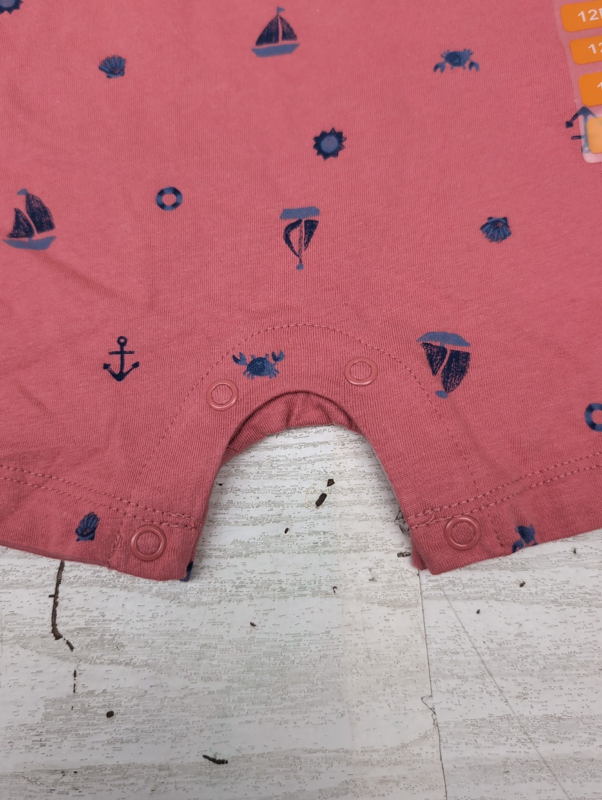 NWT Carter’s Baby Boy Red/Sailing Romper 12M BR0