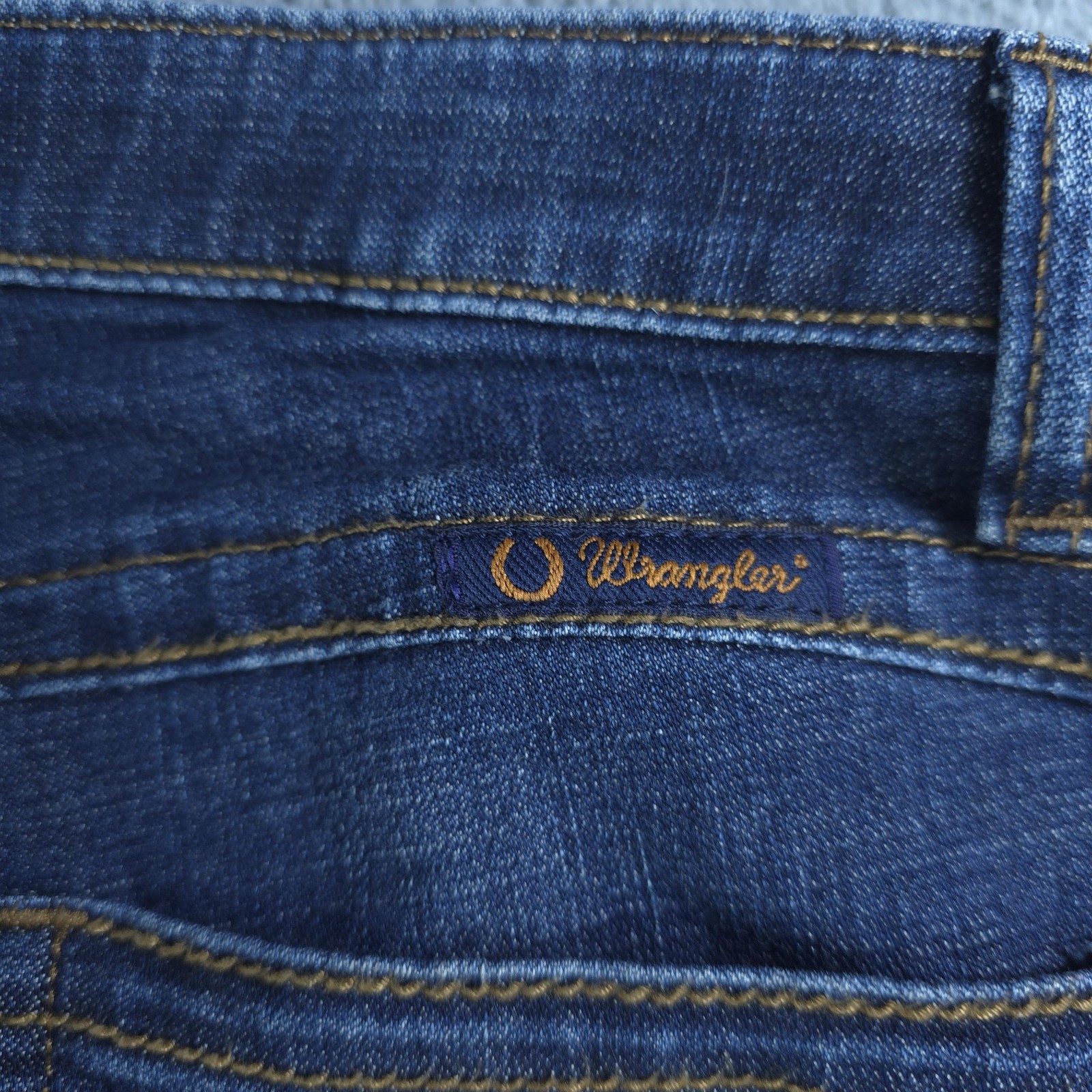Wrangler Willow Riding Jeans Womens 11 X 34 Blue Medium Wash Bootcut Stretch