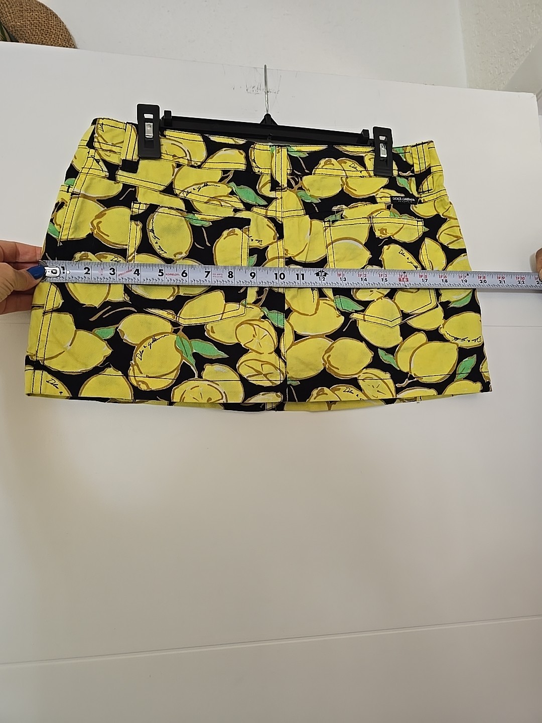 Dolce & Gabbana Beachwear Lemon Print Mini Skirt Size M Made In Italy Authentic
