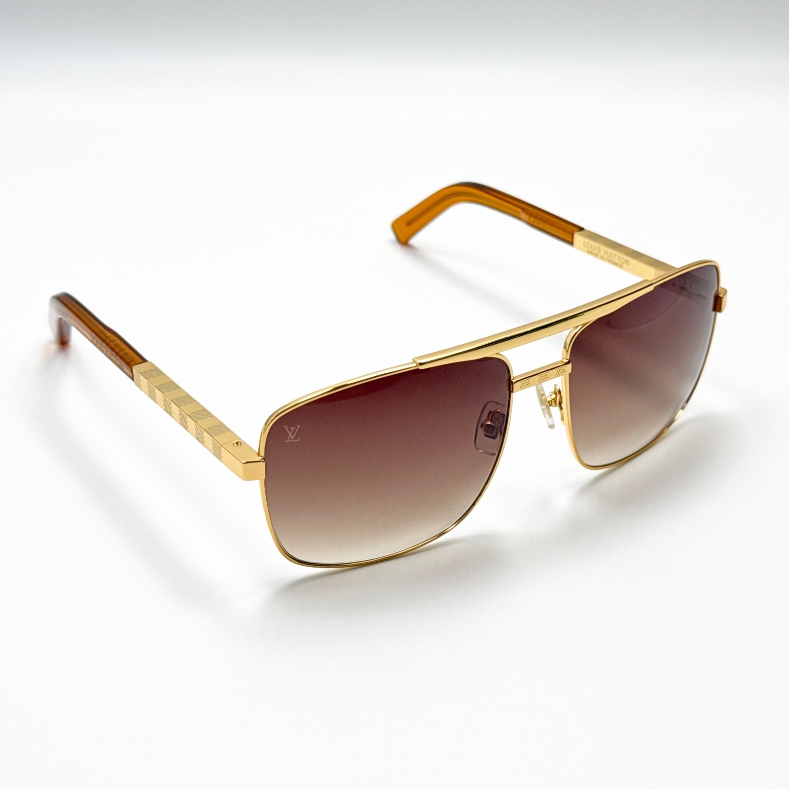 Louis Vuitton Attitude Z0259U Sunglasses Gold Frame Brown Lens 59-16-140
