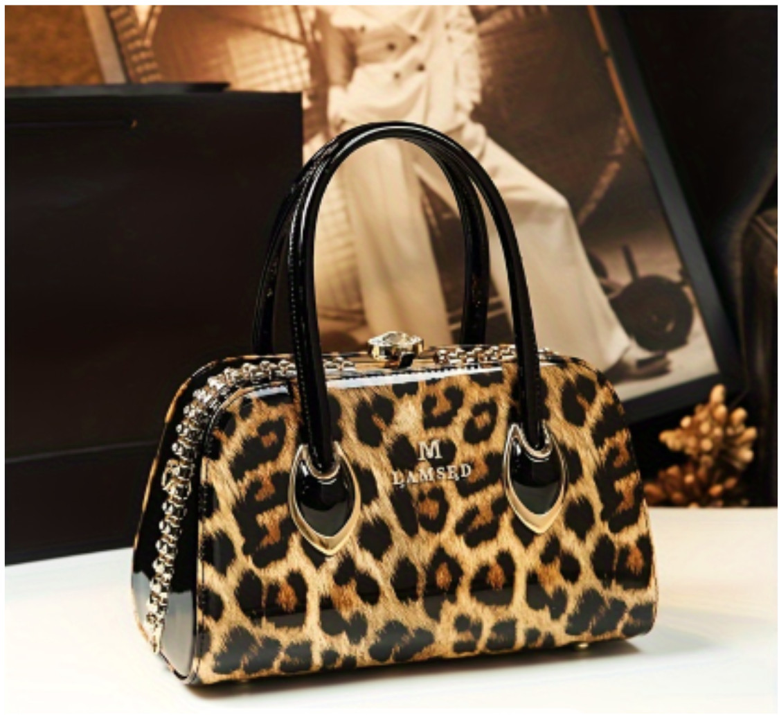 Vintage Patent Leather Structured Lux Handbag