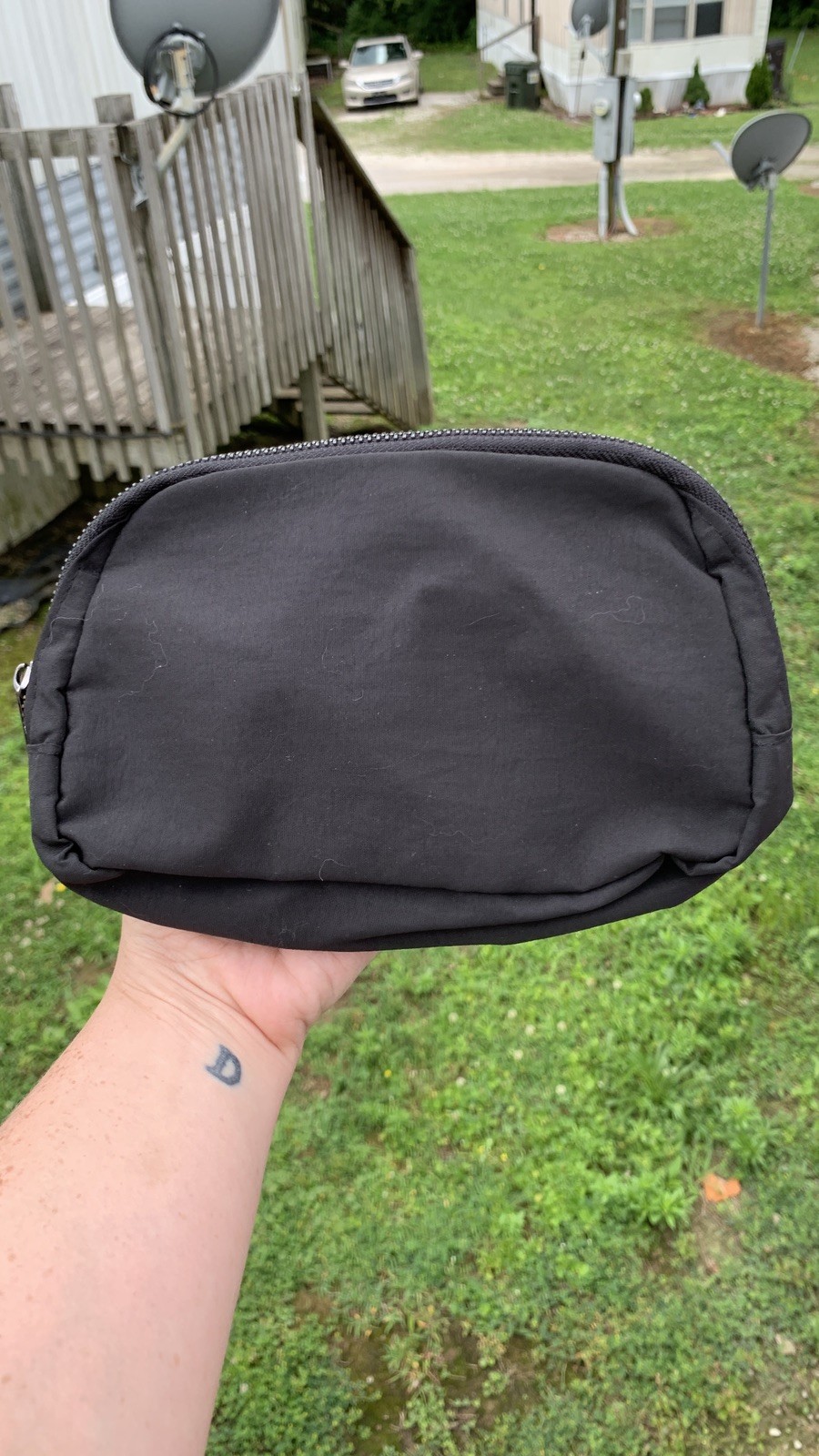 Black Belt Bag Crossbody Bag Fanny Pack – Nylon
