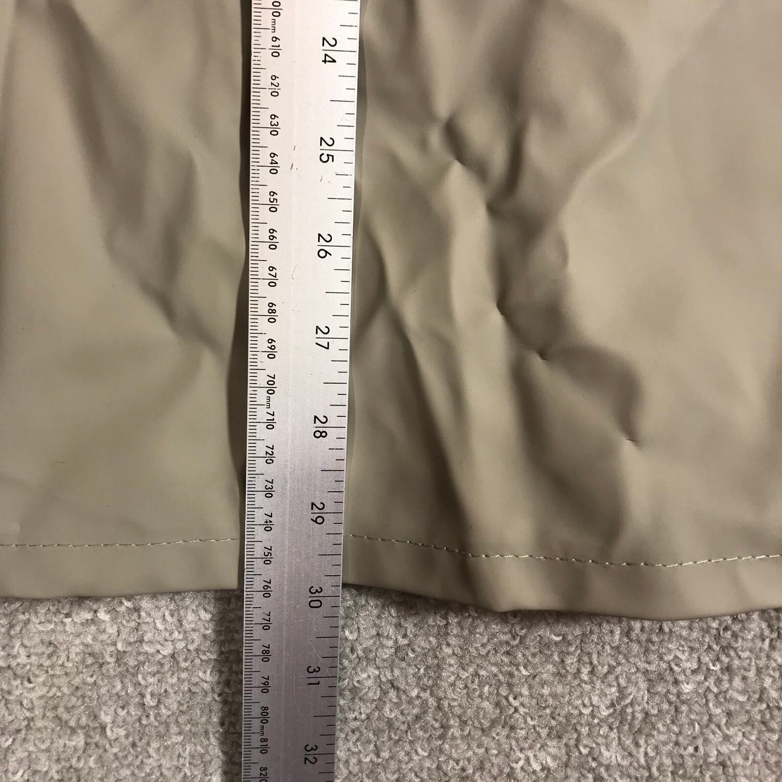 Stutterheim Stockholm Jacket Mens 2XS XXS Raincoat Hoodie Unisex Mosebacke Tan