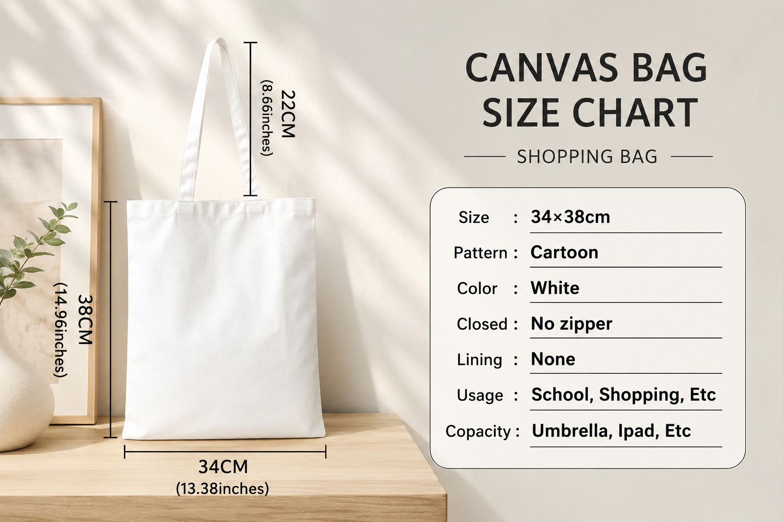 Graduation Cap Typography Canvas Tote Bag, Casual Celebration