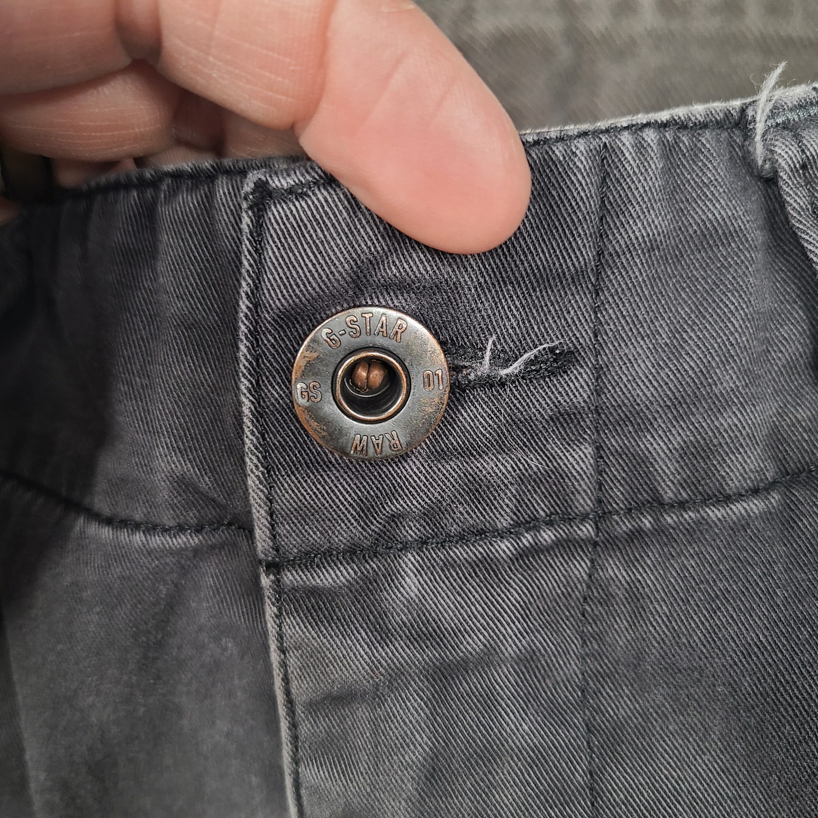 G Star Raw Rovic Zip 3D Regular Tapered Cargo Grey Pants Men Size 36×30
