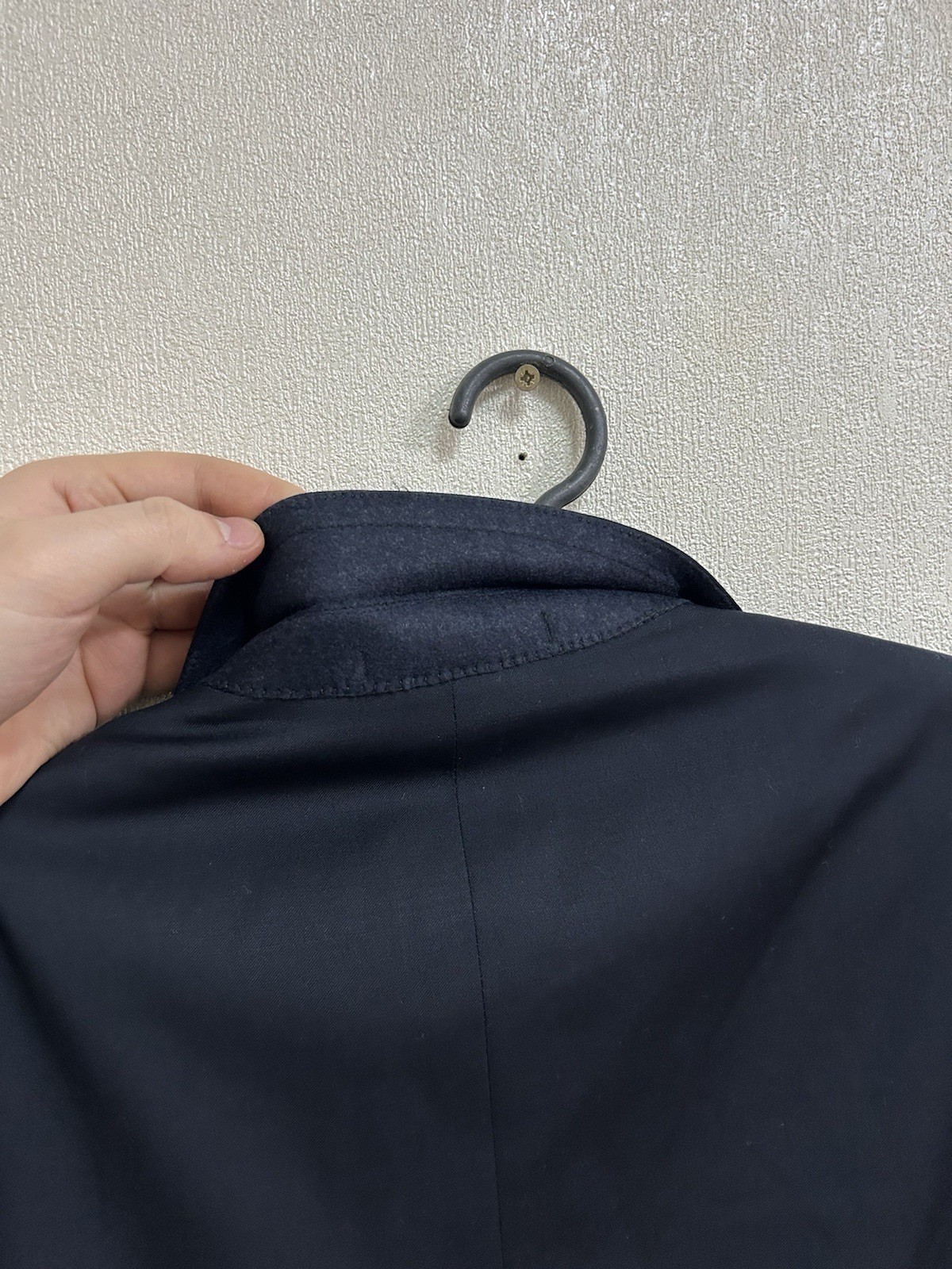 Ermenegildo Zegna Premium Wool Blazer Navy Blue Drop 7 Slim Fit Bemberg EU48 IT7