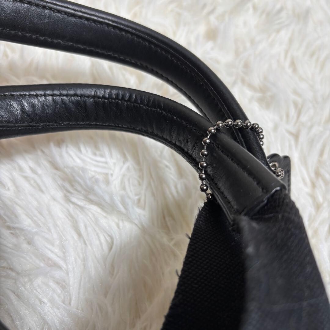 COACH Camden Pebbled Leather 2Way Tote Briefcase A4 Large Black F70926 Authentic