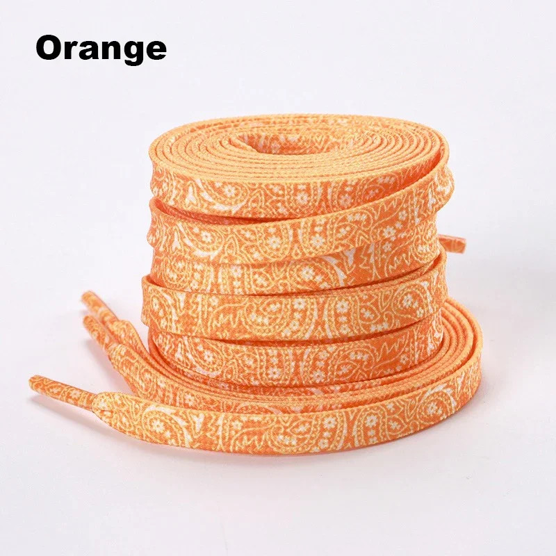Cashew Flower Shoelace Flat Shoelaces for Sneakers Creative Gradient Colorful Sh