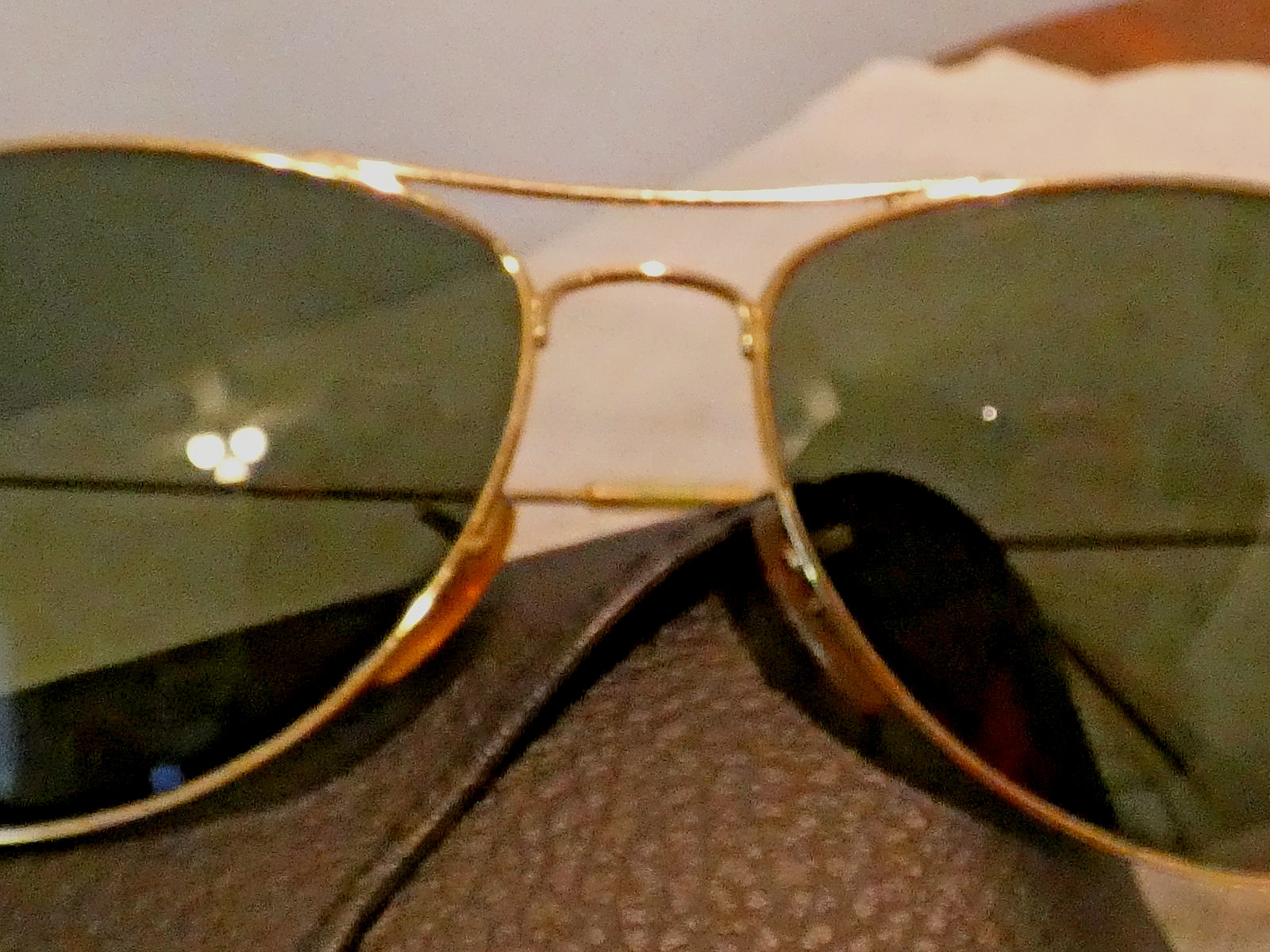 Vtg. RayBan Cockpit Aviator RB3362 004/58 59-14 3P Metal Glass G15 Sunglasses