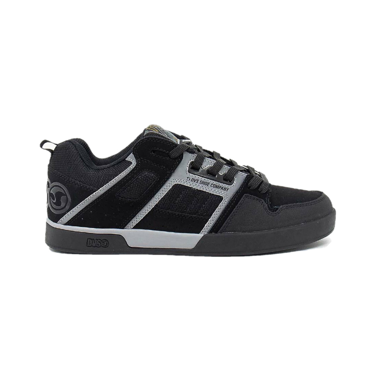 DVS F0000323005 – Men’s Comanche 2.0 DB (Medium) Black/Grey Leather Skate Shoes