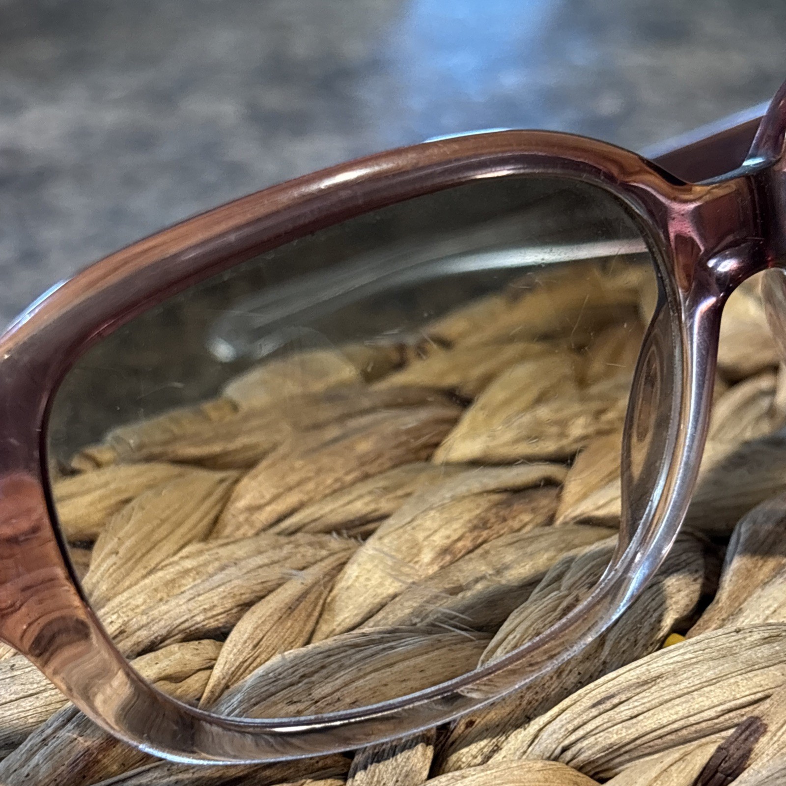 Ralph Lauren 7562 Sunglasses, Wine brown fade plastic frame, 115 mm arms