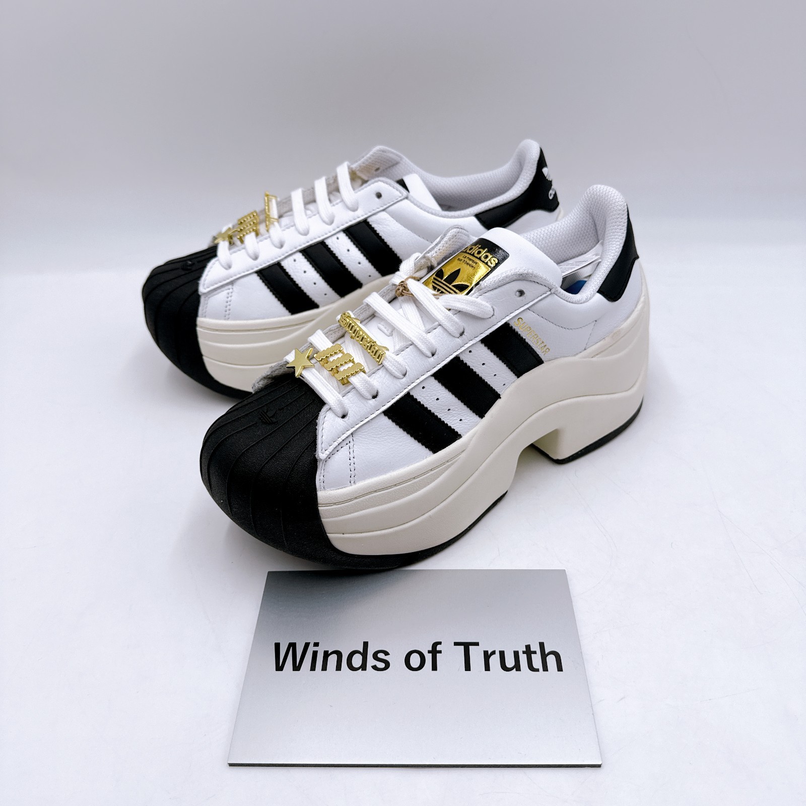 adidas Originals SUPERSTAR BOLD JR9895 OPV36 Thick Soled Shoes Women’s US 5-11