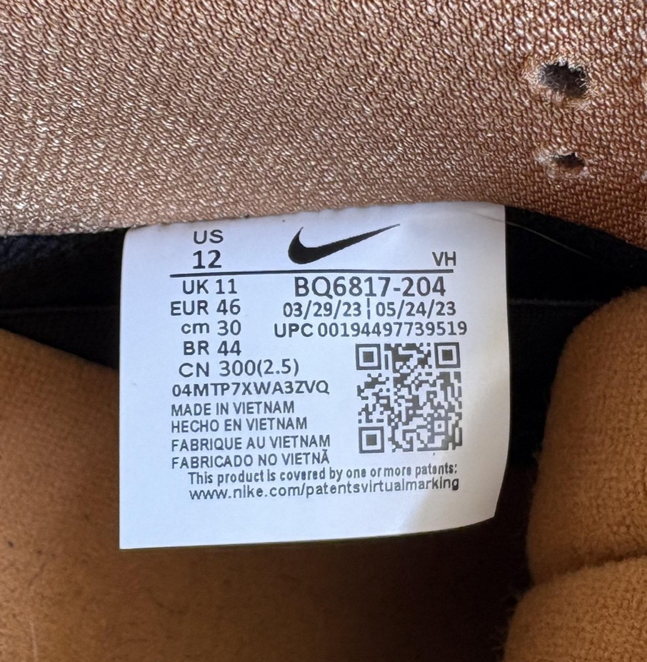 Nike SB Dunk Low Pro Wheat Mocha Shoes Mens 12 Brown Suede Sneakers BQ6817-204