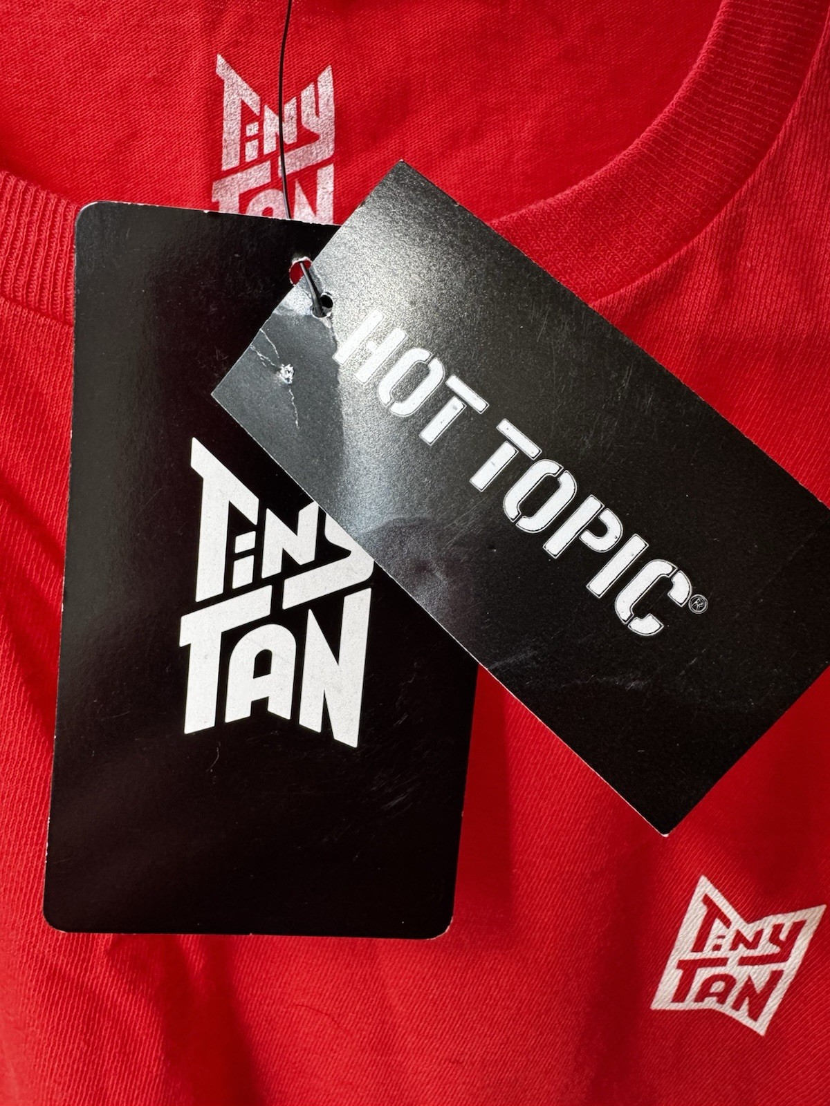 BTS Tiny Tan Hot Topic MIC DROP Red T-shirt Kpop Size Small NWT Official Merch
