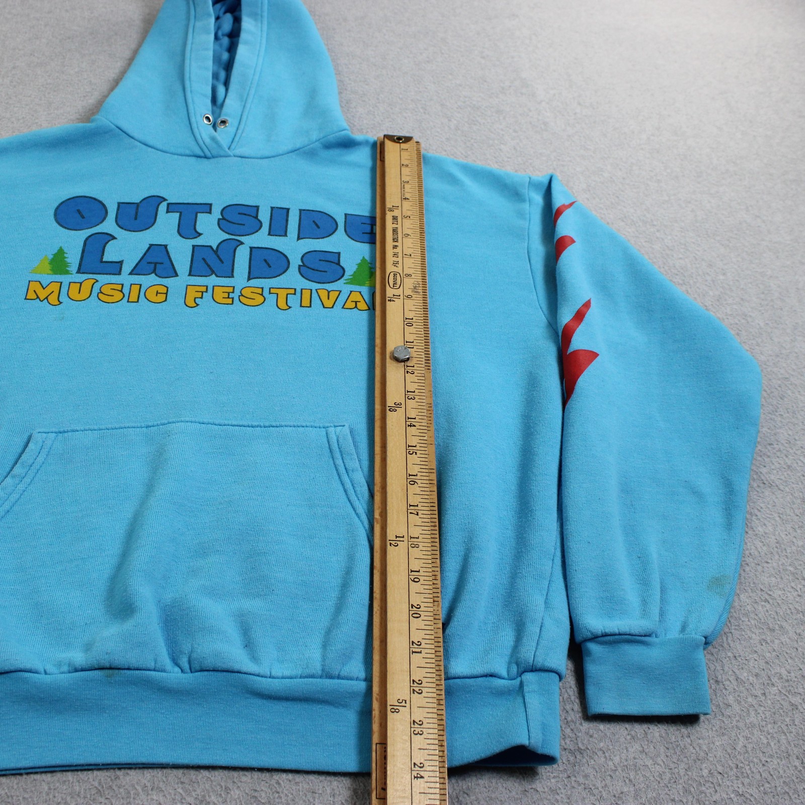 Aviator Nation Hoodie Sweatpants Set Women XS Blue Outside Lands Music Festival
