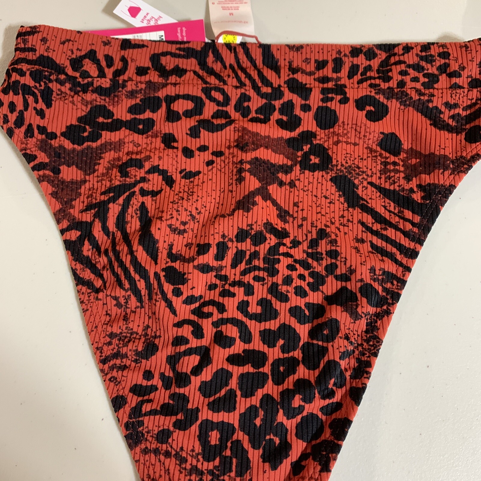 Xhilaration Bikini Swim Suit Bottom Size M (4-6) Medium High Leg High Waist NWT