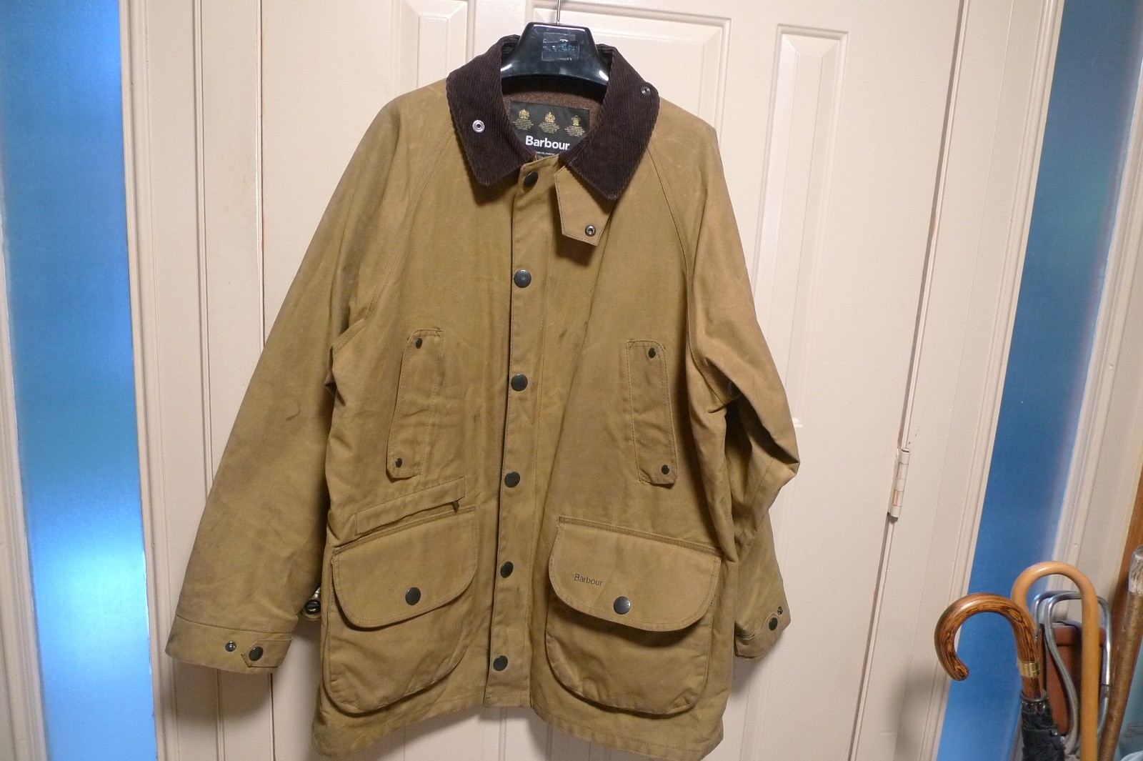 BARBOUR – A501 CRASTER 10 OZ WAX COTTON JACKET – EXTRA HEAVYWEIGHT – 46 – RARE