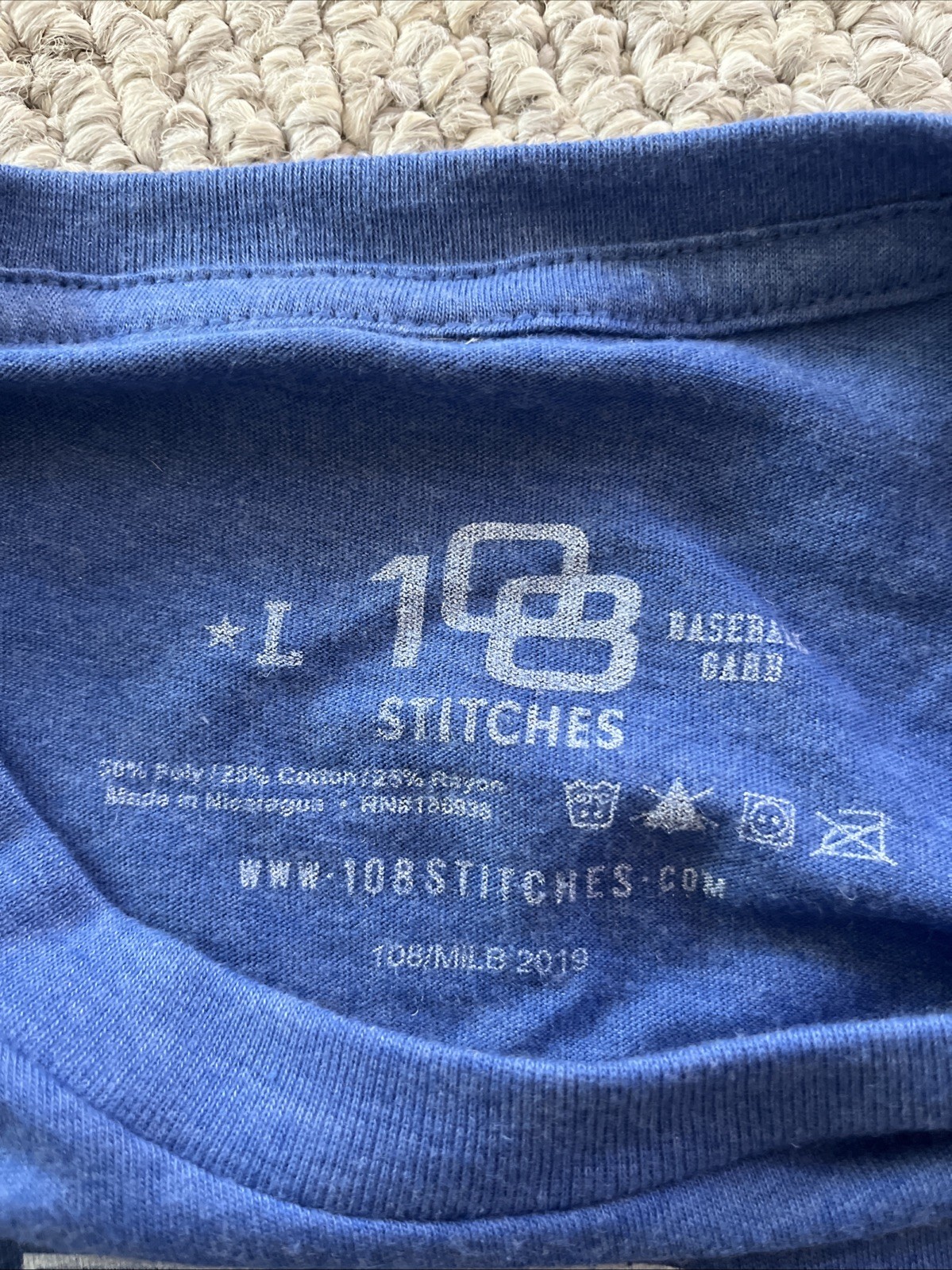 MILB Beer Peanuts Baseball Shirt Size L Large 108 Stiches New With Tags
