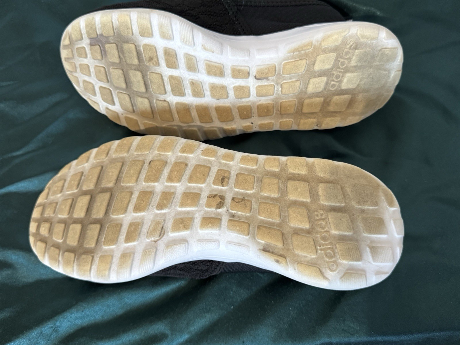 adidas Cloudfoam Slip-On Lite Racer Athletic Sneakers Black/White, Women’s 6.5